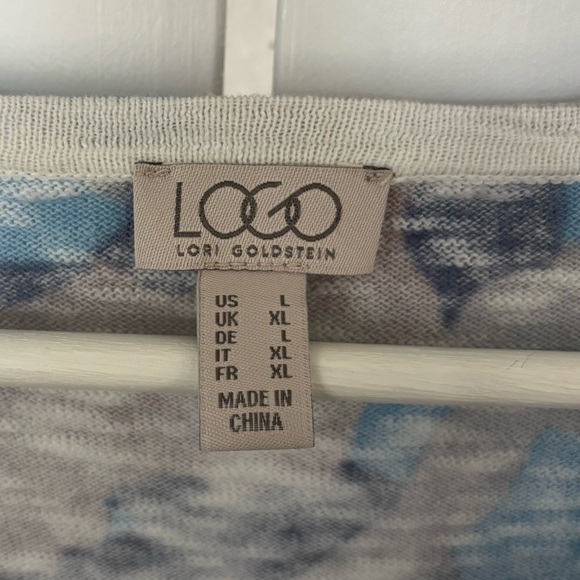 LOGO |  Long Sleeve Top ( L) Blue Camo - Picture 5 of 6